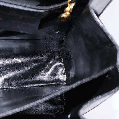 Salvatore Ferragamo Gancini Convertible Top Handle Bag Leather, BLACK, LEATHER, Handbag