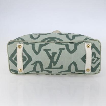 Louis Vuitton Tahitienne Cabas Canvas, GREEN, CANVAS, Tote bag