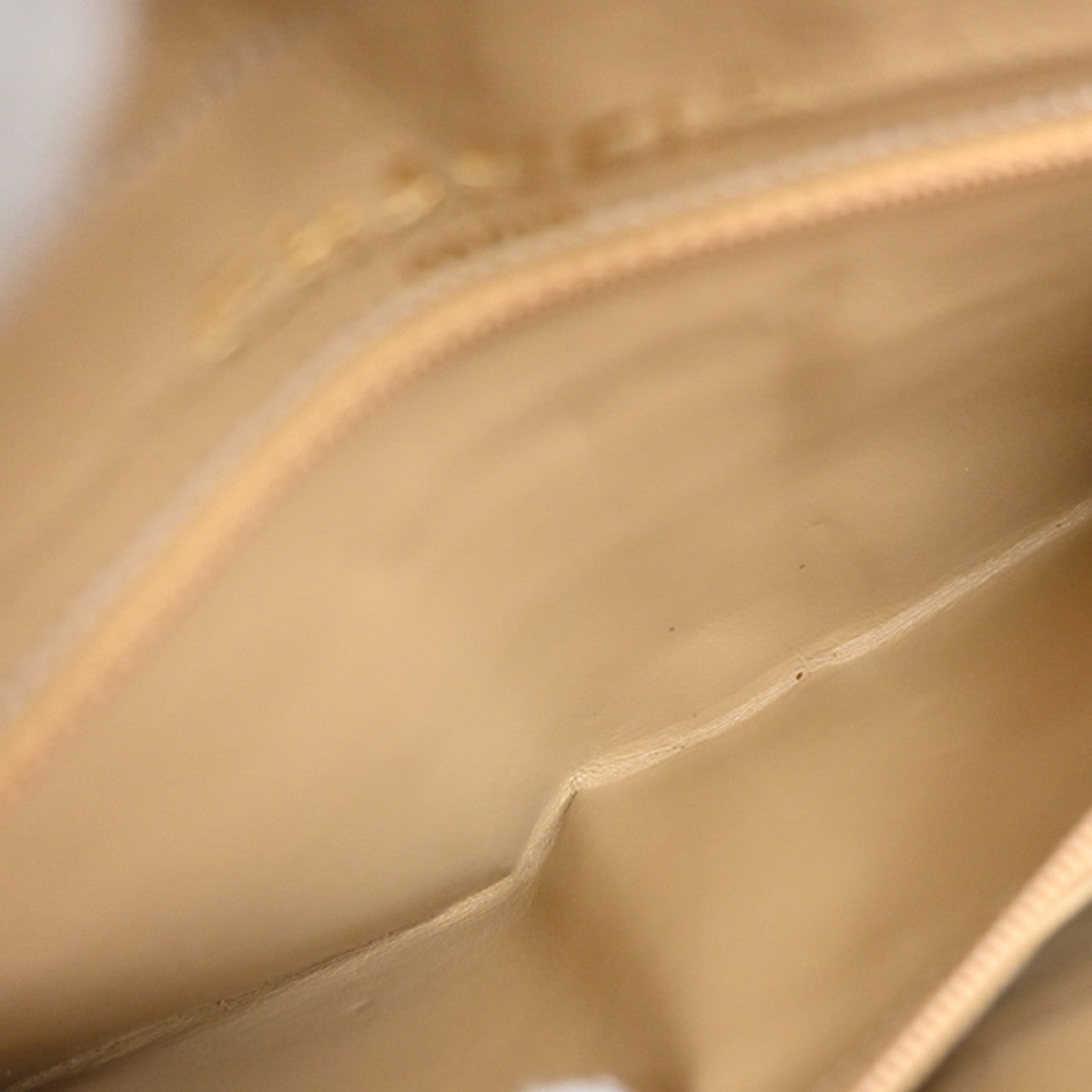 Chanel Vintage Two Tone CC Flap Bag Quilted Lambskin, BEIGE, LEATHER, Shoulder bag