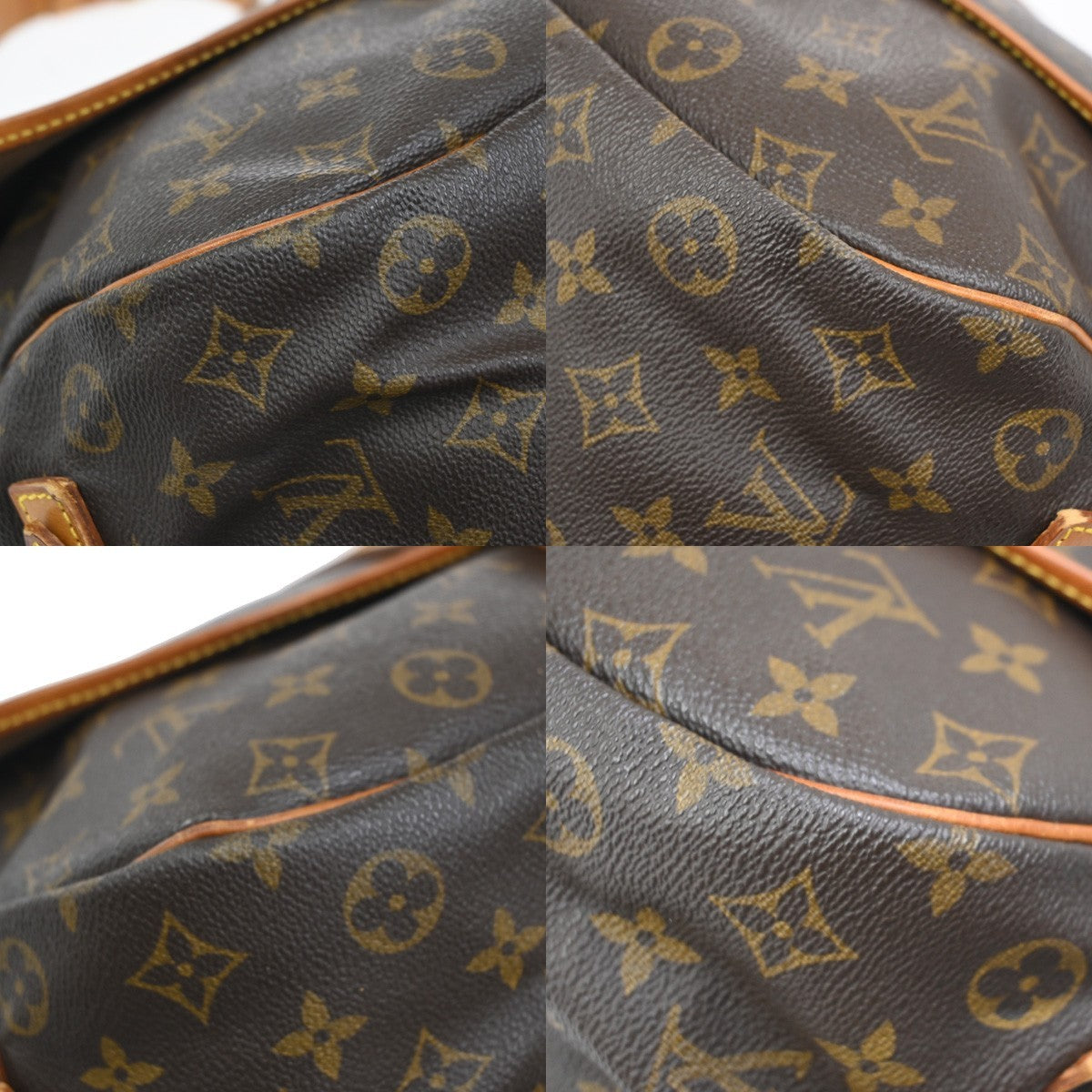 Louis Vuitton Saumur Handbag Monogram Canvas, Brown, Canvas, Shoulder Bag