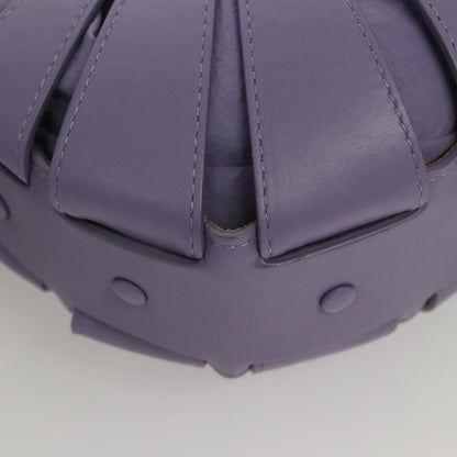 Bottega Veneta Shell Bag Leather, Purple, Leather, Shoulder Bag