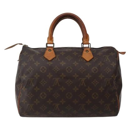 Louis Vuitton Speedy Handbag Monogram Canvas, BROWN, CANVAS, Handbag
