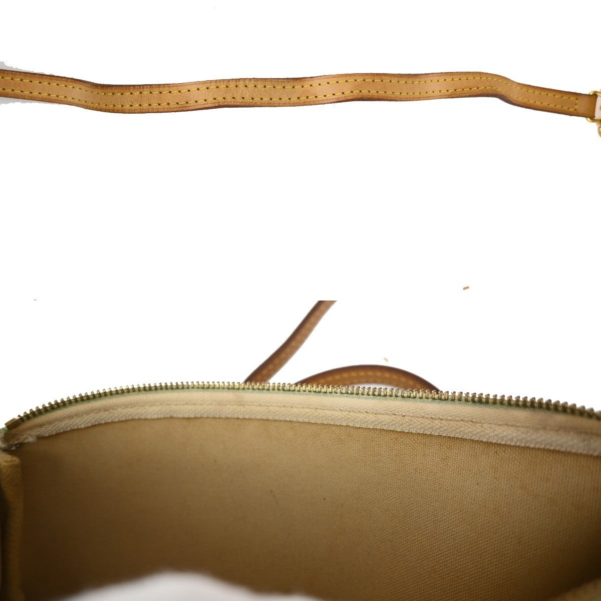 Louis Vuitton Eva Handbag Damier, WHITE, CANVAS, Shoulder bag