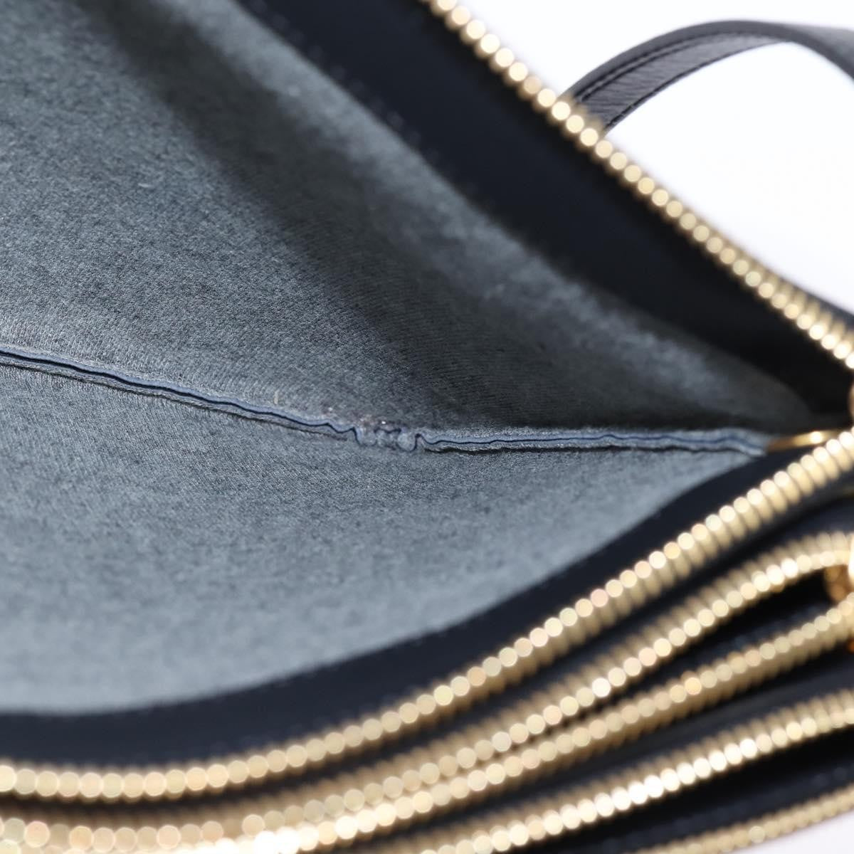 Celine Trio Crossbody Bag Leather, BLACK, LEATHER, Crossbody bag