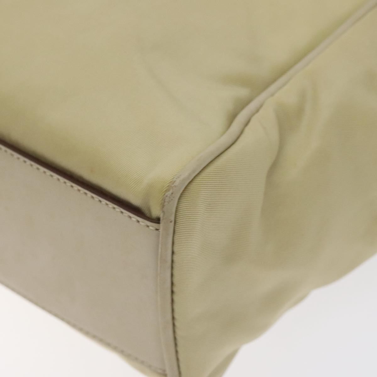 Prada Vintage Zip Handbag Tessuto, BEIGE, NYLON, Handbag