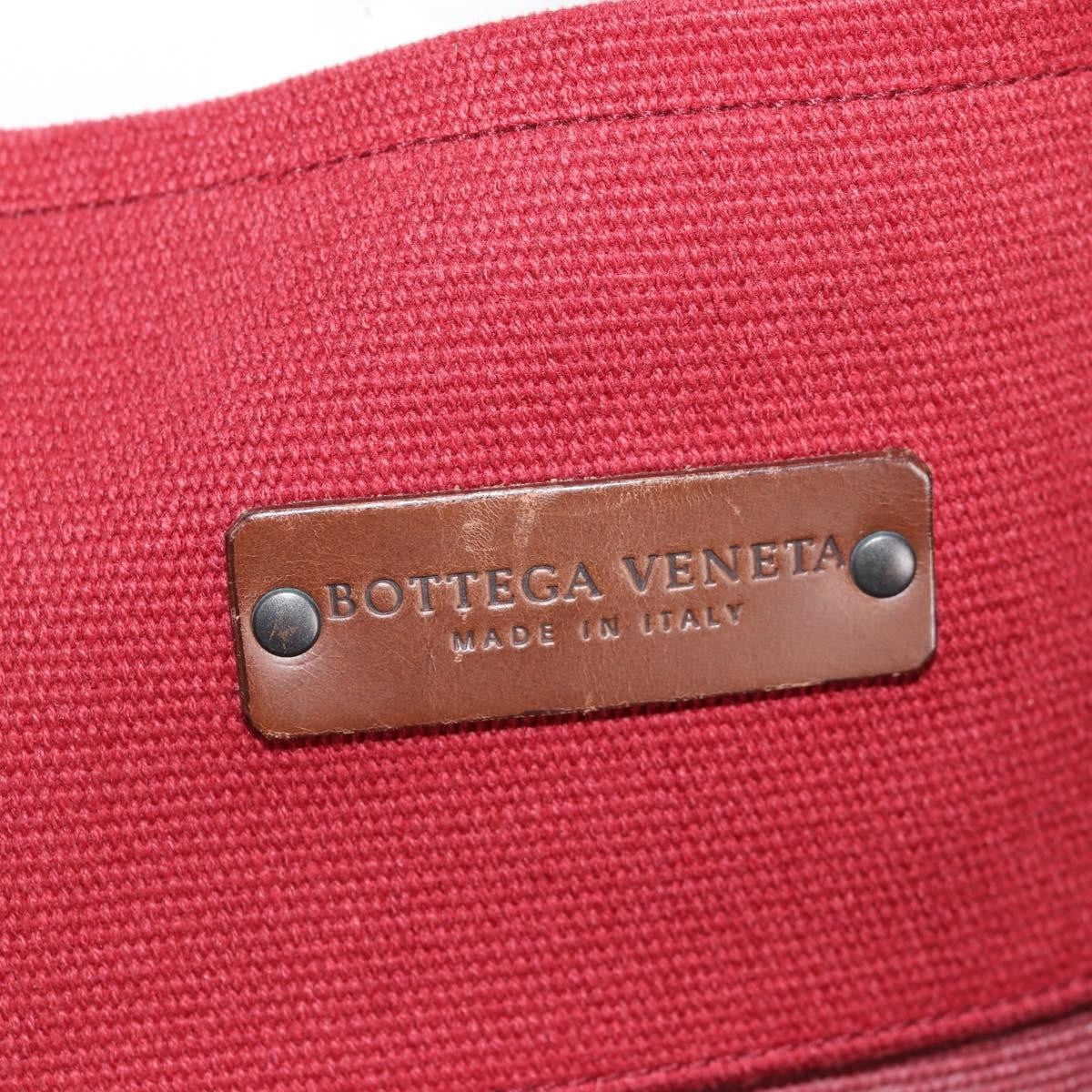 Bottega Veneta Double Chain Tote Canvas, RED, CANVAS, Tote bag