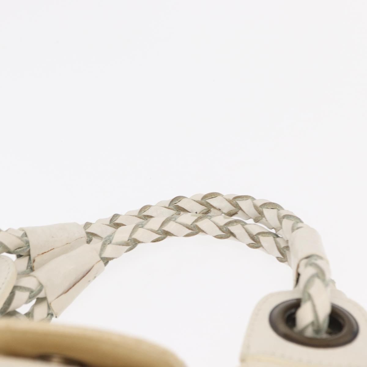 Chloe Vintage handbag Leather, WHITE, CANVAS, Handbag