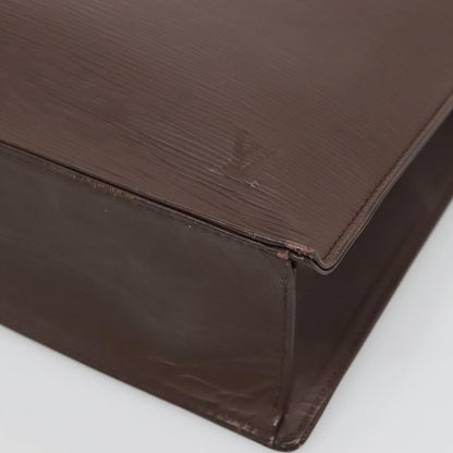 Louis Vuitton Sac Plat Bag Epi Leather, BROWN, LEATHER, Handbag