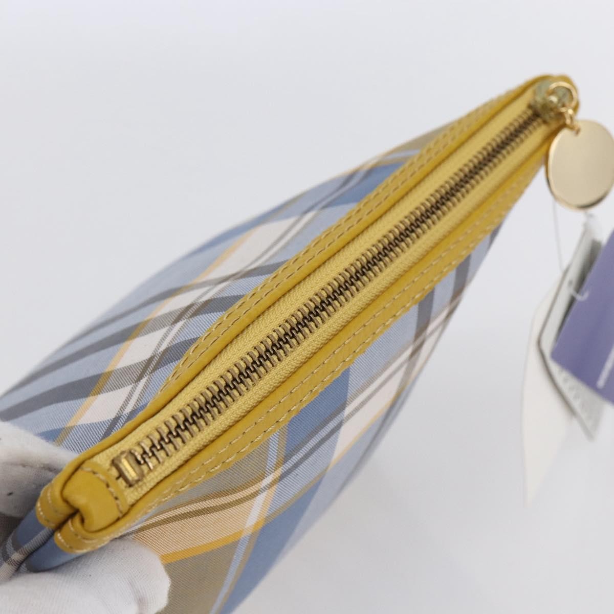 Burberry Nova check Pochette Canvas, BLUE, CANVAS, Clutche & pouche