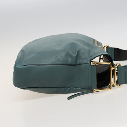 Chloe Vintage Shoulder Bag Leather, TURQUOISE, LEATHER, Shoulder bag