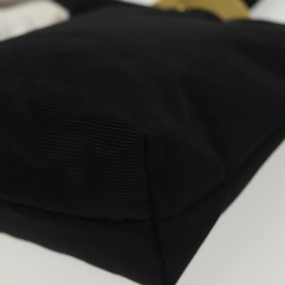 Celine Circle Logo Pouch Nylon, BLACK, NYLON, Clutche & pouche