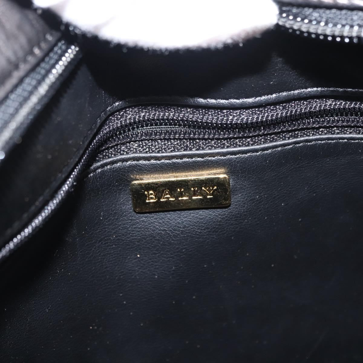 Bally Vintage Chain Shoulder Bag Quilted Leather, BLACK, LEATHER, Shoulder bag