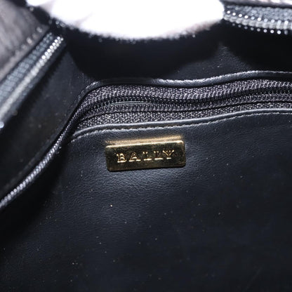 Bally Vintage Chain Shoulder Bag Quilted Leather, BLACK, LEATHER, Shoulder bag