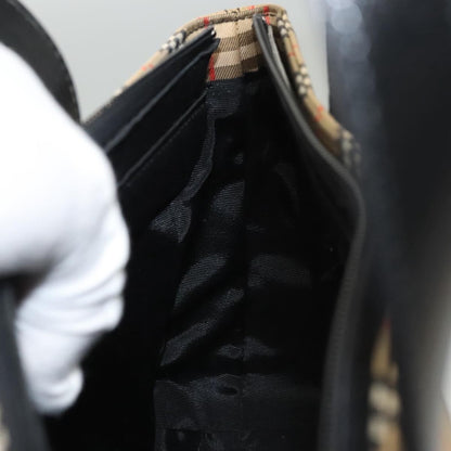 Burberry Nova Check Handbag Nova Check Canvas and leather, BEIGE, CANVAS, Handbag