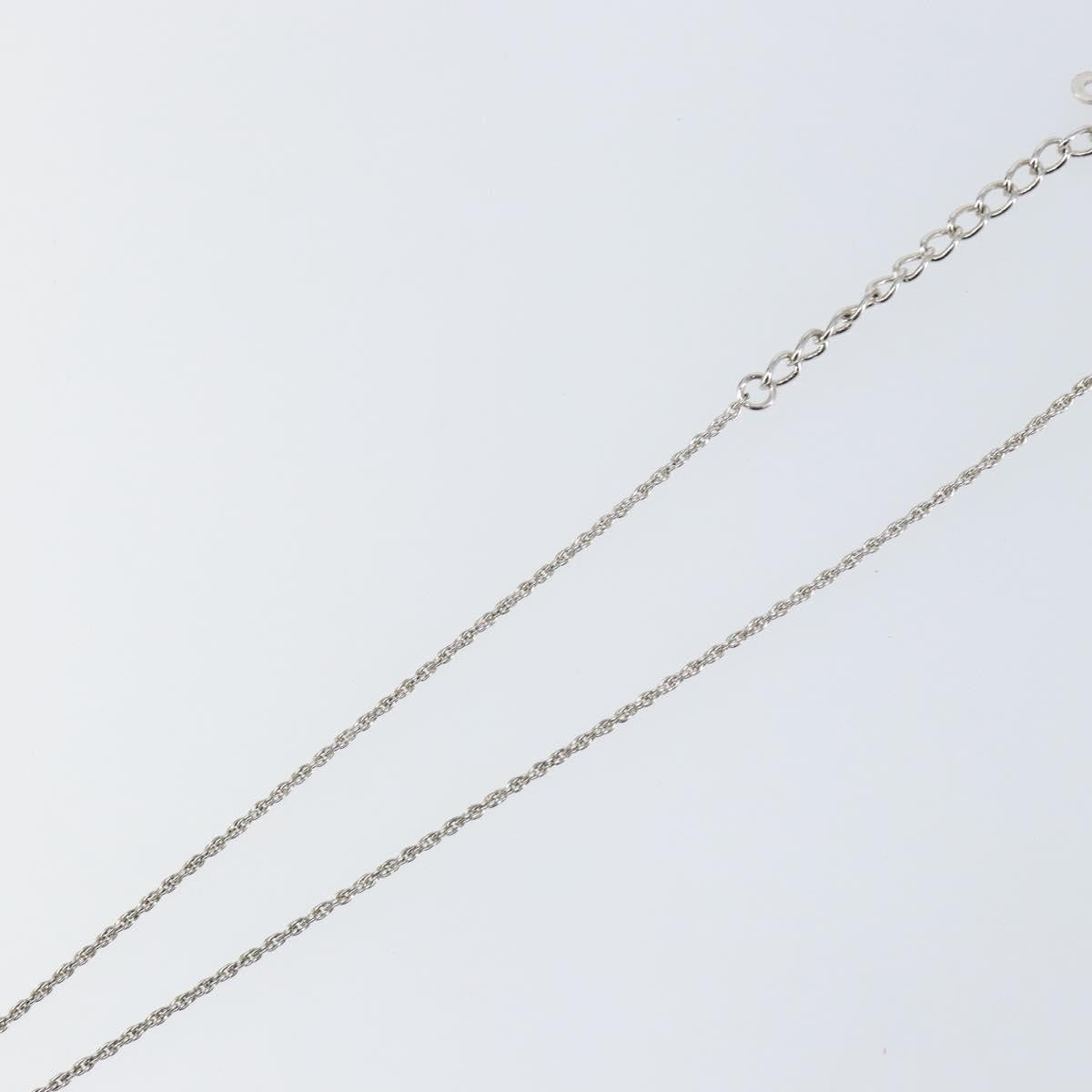Christian Dior D logo Pendant Necklace Metal, SILVER, METAL, Necklace