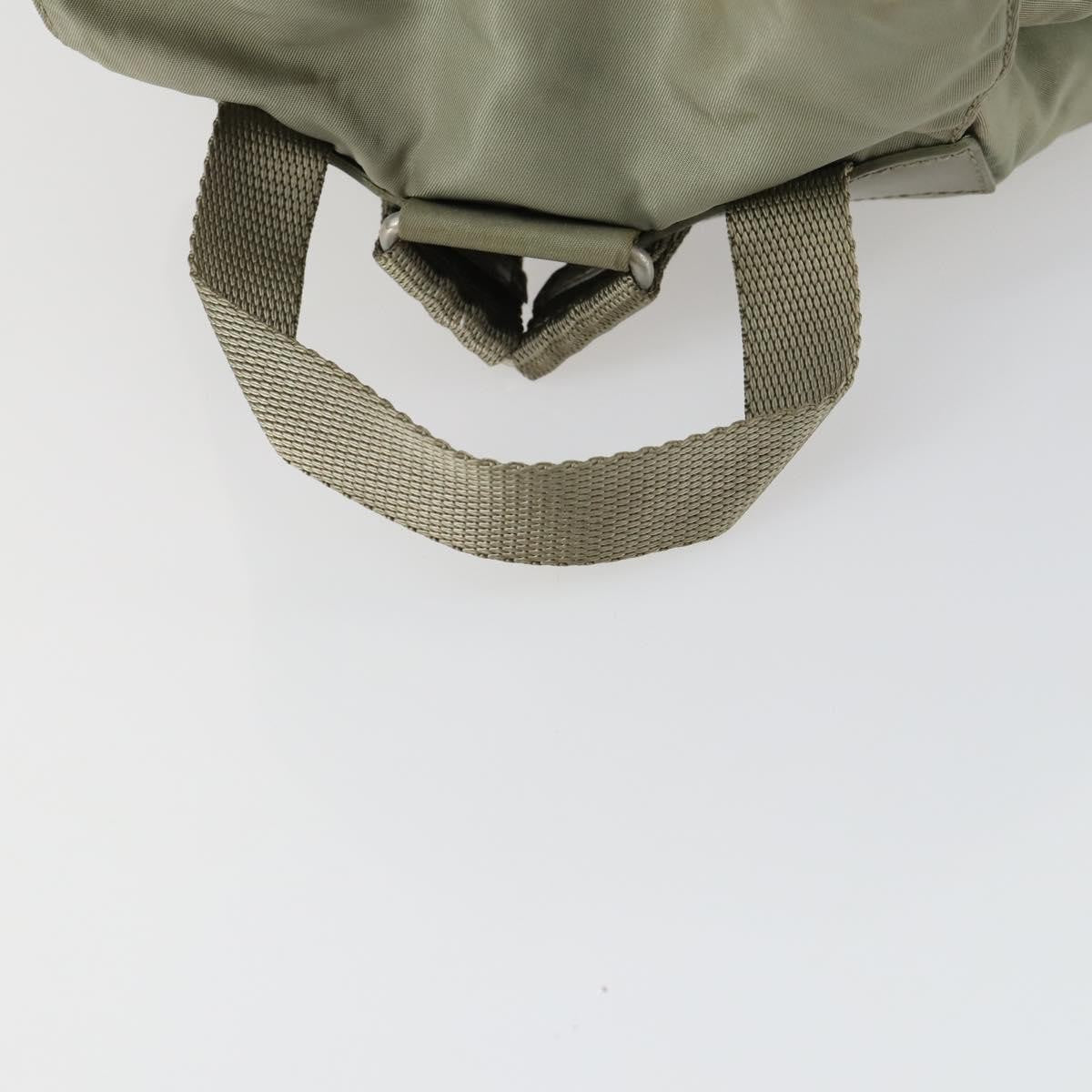 Prada Double Front Pocket Backpack Tessuto, BEIGE, NYLON, Backpack