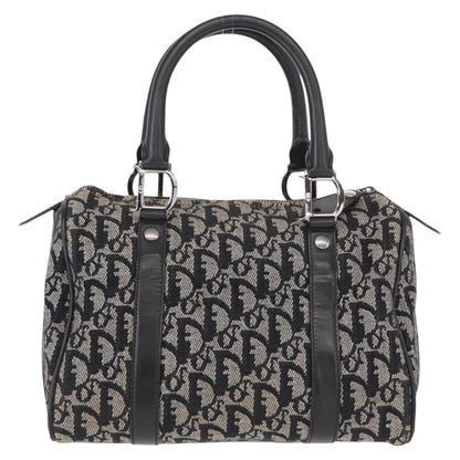 Christian Dior Vintage Trotter Boston Bag Diorissimo Canvas, BLACK, CANVAS, Travel bag