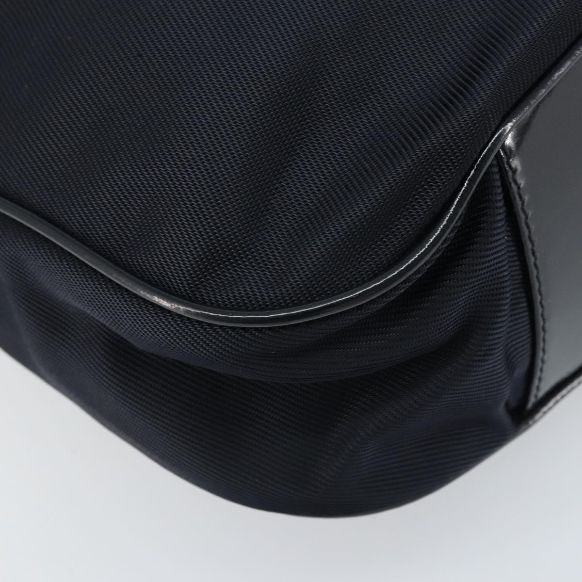 Gucci Vintage Bamboo Shoulder Bag Nylon, BLACK, NYLON, Shoulder bag