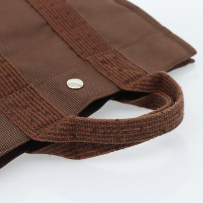 Hermes Fourre-tout Herline Fourre-tout Herline, Brown, Canvas, Tote Bag