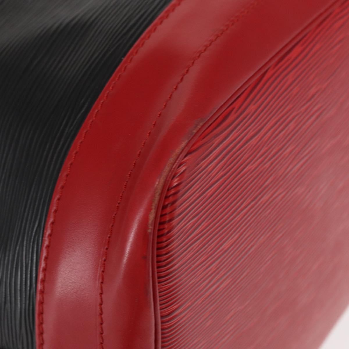 Louis Vuitton Bicolor Noe Handbag Epi Leather, BLACK, LEATHER, Shoulder bag