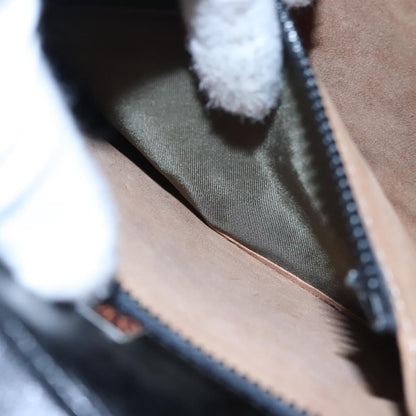 Saint Laurent Vintage Shoulder Bag Leather, BLACK, LEATHER, Shoulder bag