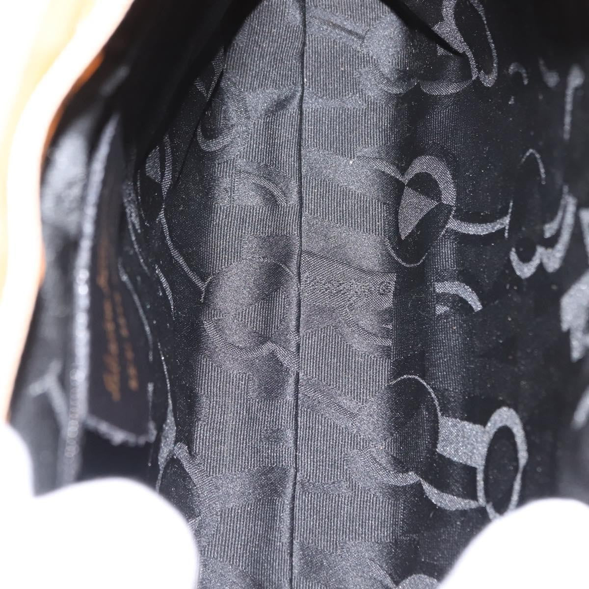 Salvatore Ferragamo Vintage Shoulder Bag Leather, BEIGE, LEATHER, Shoulder bag