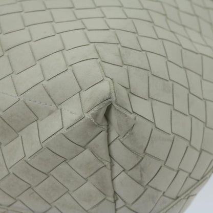 Bottega Veneta Zipped Tote Rubber Intrecciato with Canvas, WHITE, LEATHER, Tote bag