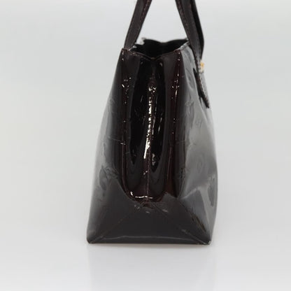 Louis Vuitton Wilshire Handbag Monogram Vernis, PURPLE, PATENT_LEATHER, Handbag