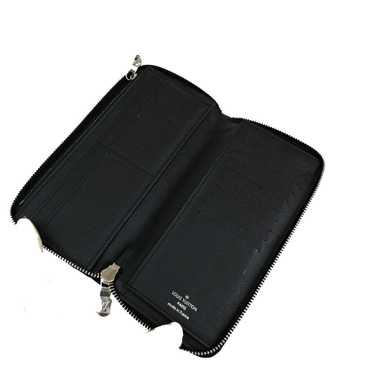 Louis Vuitton Zippy wallet vertical Damier Graphite, BLACK, LEATHER, Wallets