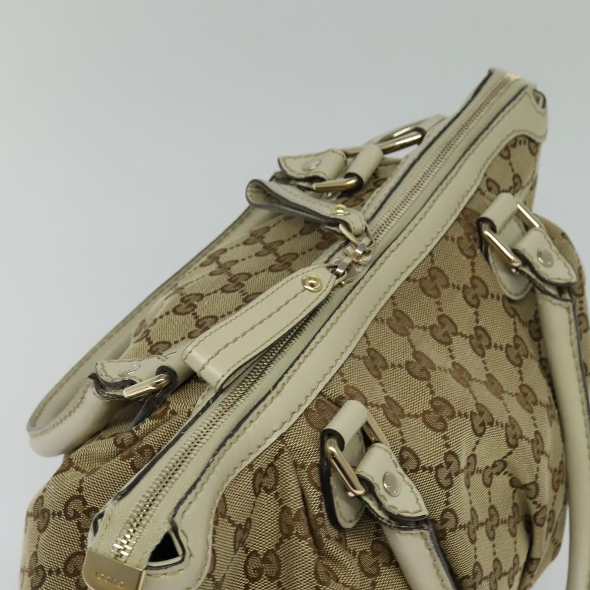 Gucci Sukey Top Handle Satchel GG Canvas with Leather, BEIGE, CANVAS, Tote bag