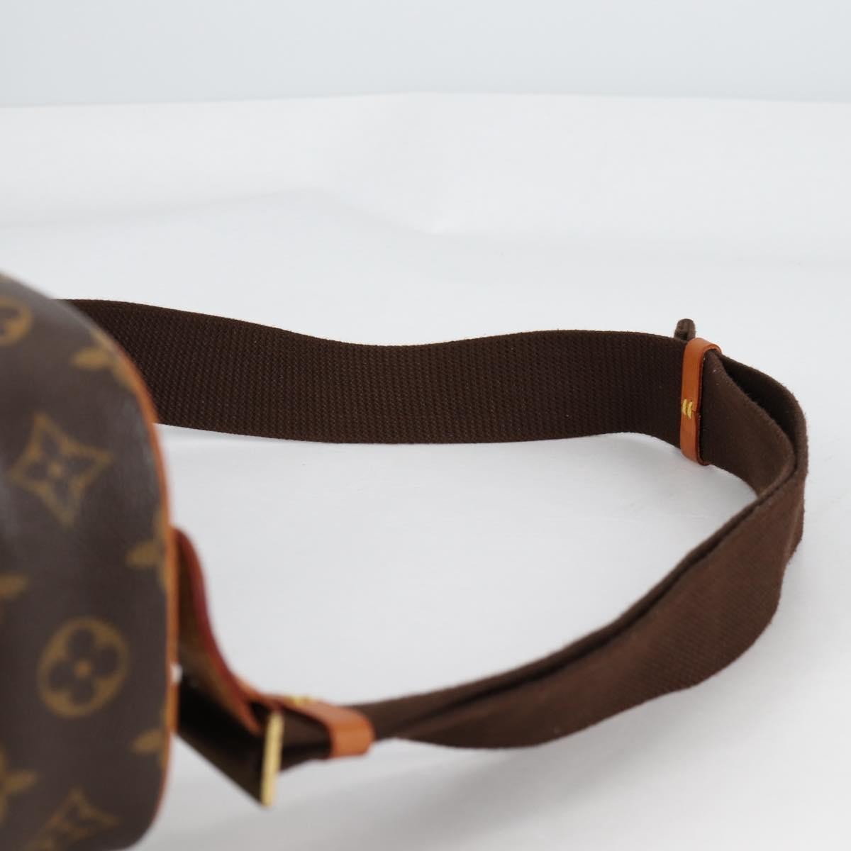 Louis Vuitton Pochette Gange Monogram Canvas, BROWN, CANVAS, Clutche & pouche