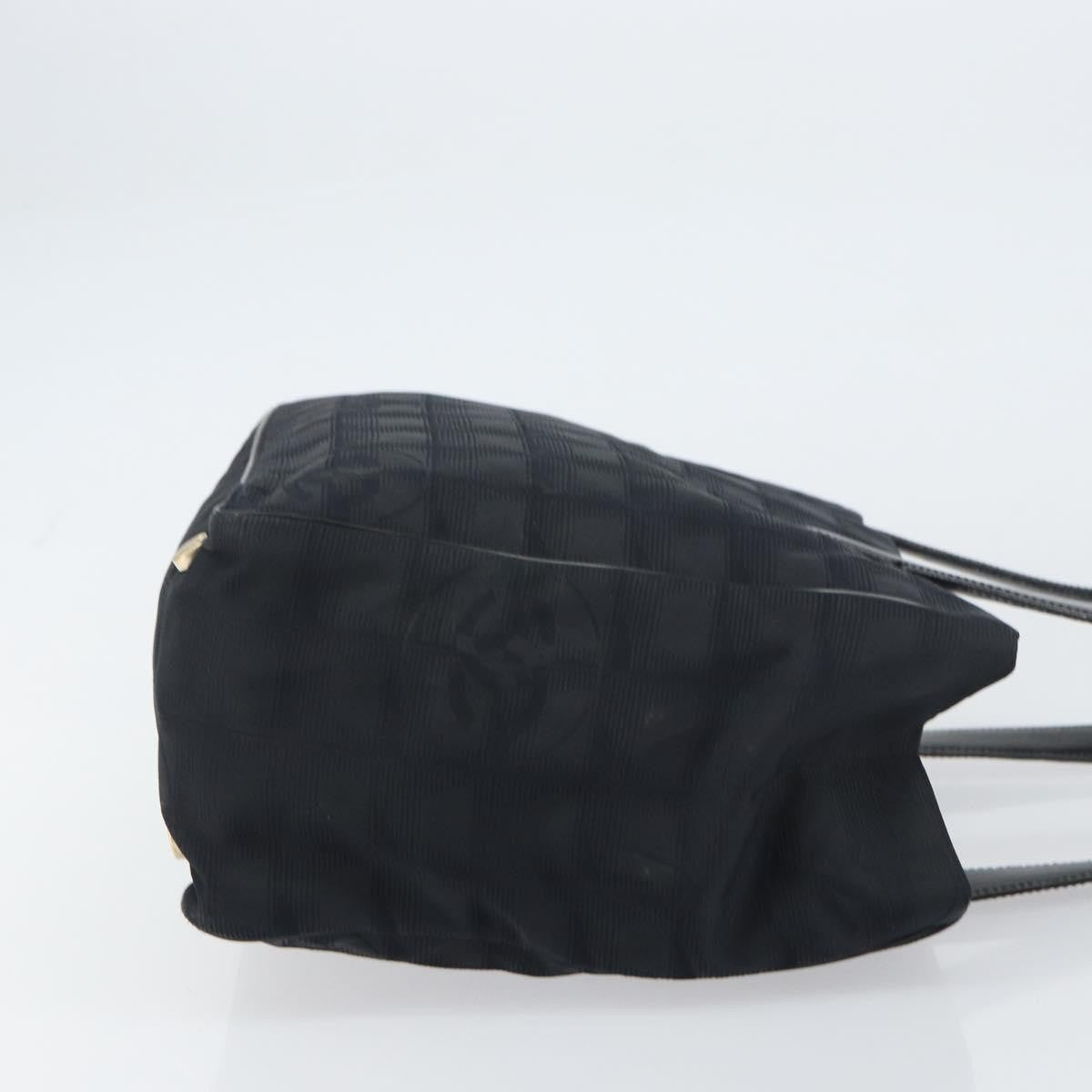 Chanel Travel Line Tote Nylon, BLACK, NYLON, Tote bag