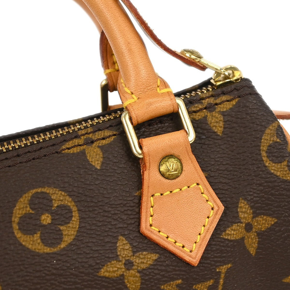 Louis Vuitton Speedy Mini HL Handbag Monogram Canvas, BROWN, CANVAS, Handbag