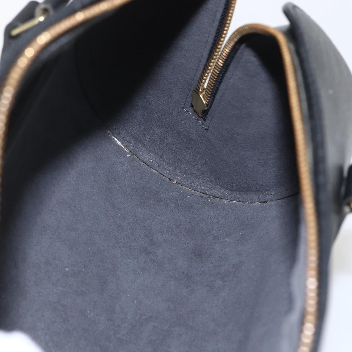 Louis Vuitton Soufflot Handbag Epi Leather, BLACK, LEATHER, Handbag