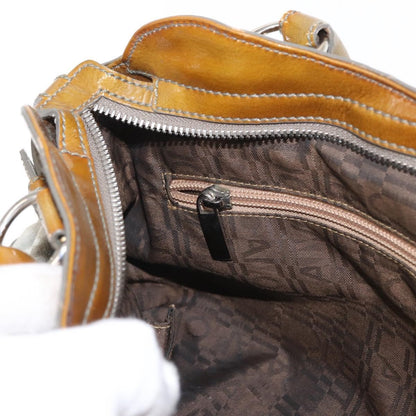 Salvatore Ferragamo Gancini handbag Suede, GREEN, SUEDE, Handbag