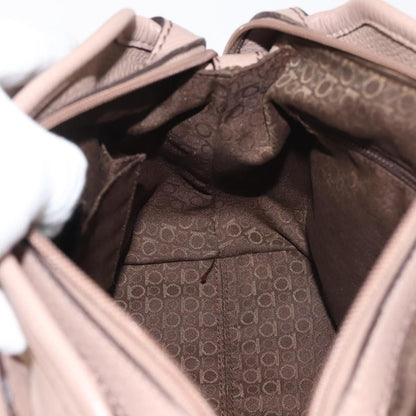 Salvatore Ferragamo Gancini Tote Leather, PINK, LEATHER, Tote bag