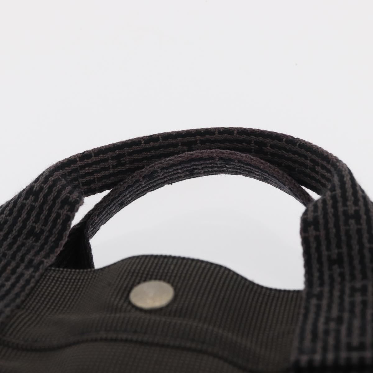 Hermes Fourre-tout Herline Canvas, GRAY, CANVAS, Tote bag