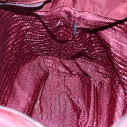 Prada Vintage Zip Tote Tessuto, BURGUNDY, NYLON, Tote bag