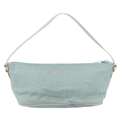 Gucci Vintage Boat Pochette GG Canvas, BLUE, CANVAS, Clutche & pouche