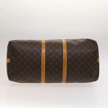 Louis Vuitton Keepall Bandouliere Bag Monogram Canvas, BROWN, CANVAS, Travel bag