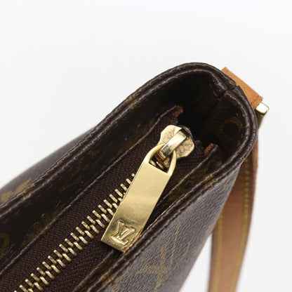 Louis Vuitton Trotteur Handbag Monogram Canvas, BROWN, CANVAS, Clutche & pouche