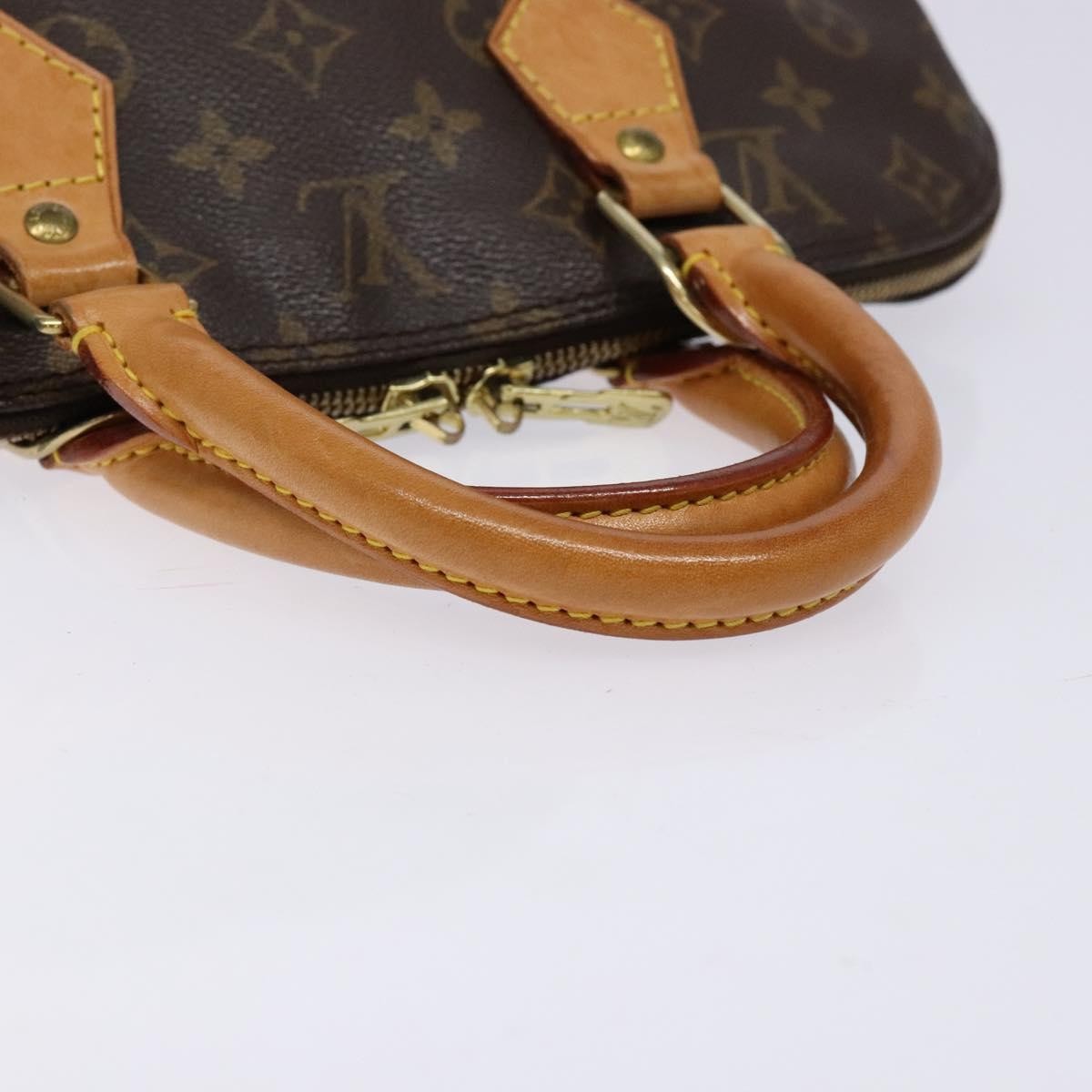Louis Vuitton Alma Handbag Monogram Canvas, BROWN, CANVAS, Handbag