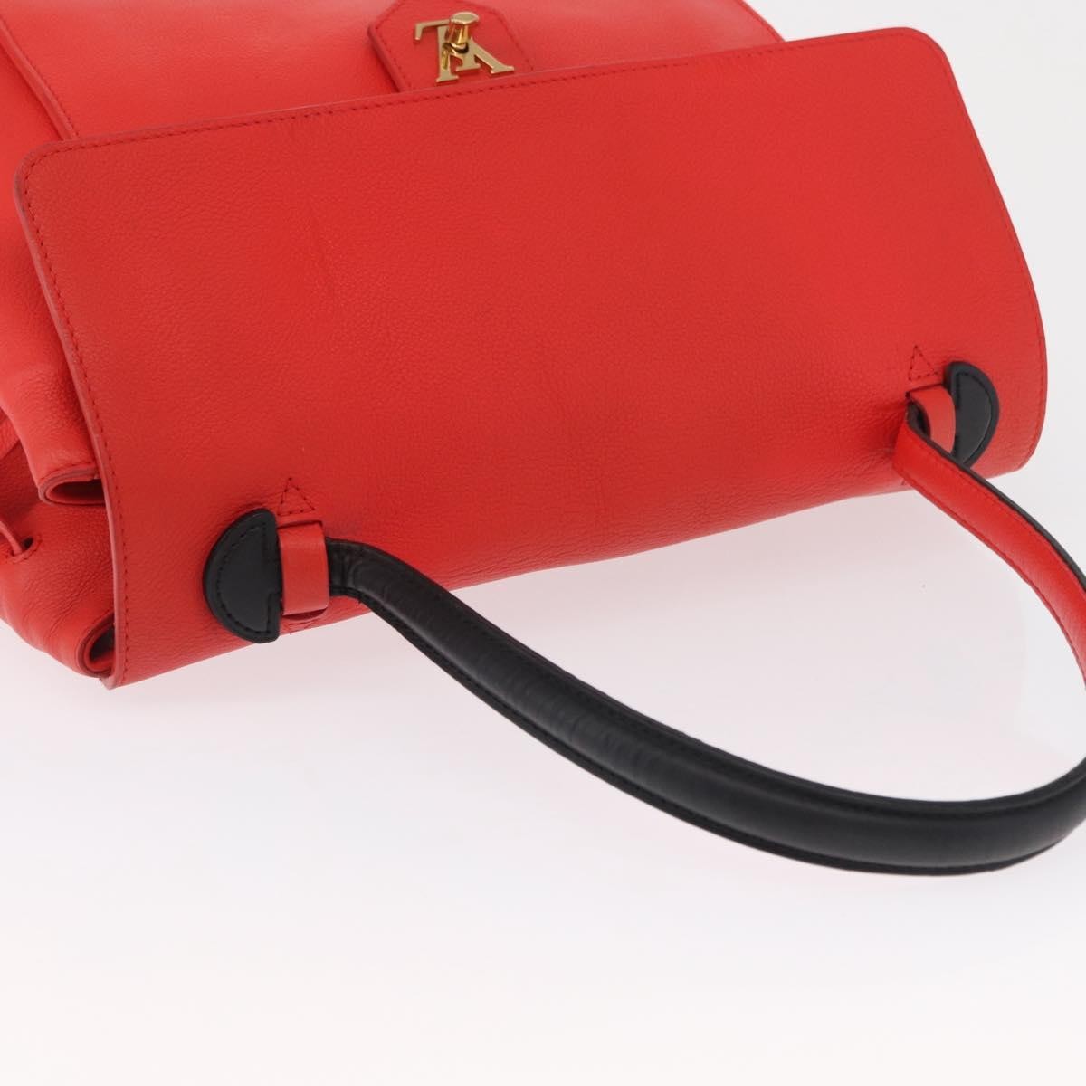 Louis Vuitton Lockme Handbag Leather, RED, LEATHER, Handbag
