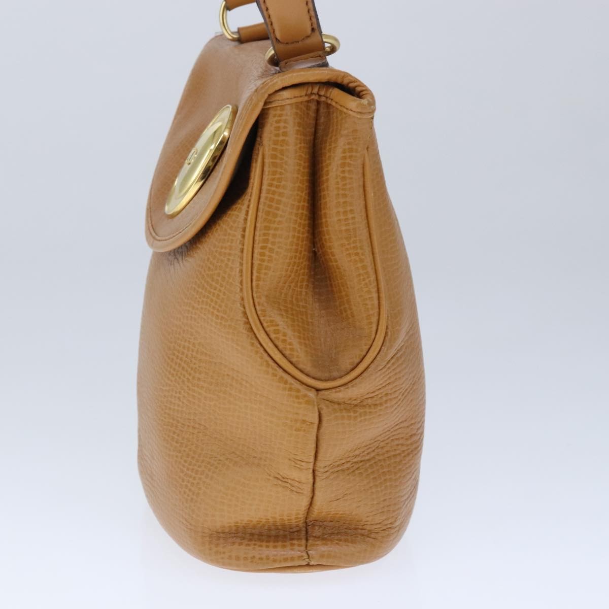 Christian Dior Vintage CD Handbag Leather, BROWN, LEATHER, Handbag