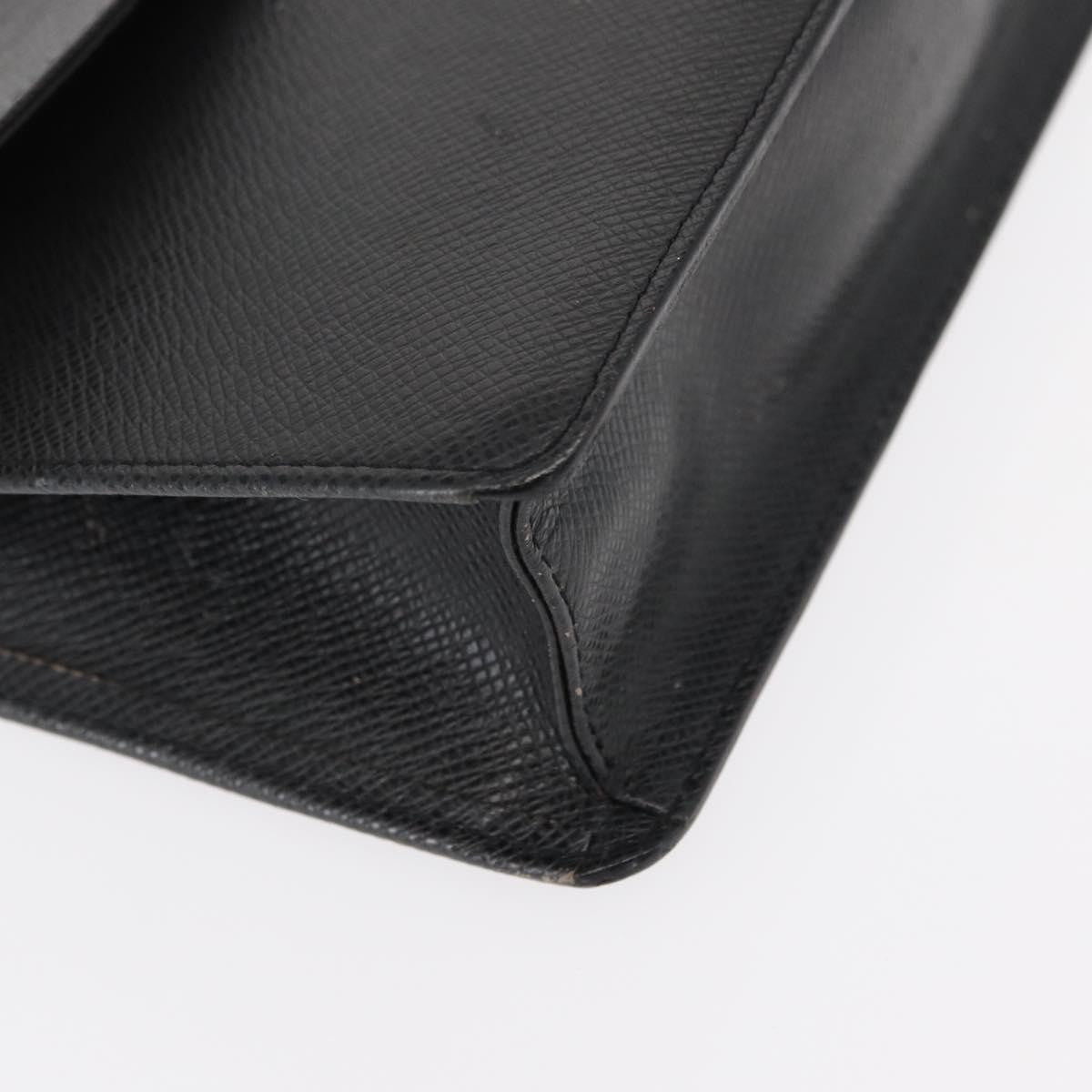 Louis Vuitton Selenga Pochette Taiga Leather, GRAY, LEATHER, Clutche & pouche