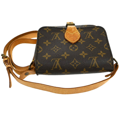 Louis Vuitton Cartouchiere Handbag Monogram Canvas, BROWN, LEATHER, Handbag