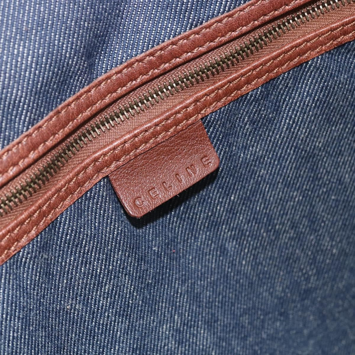 Celine Vintage Macadam Tote bag Canvas, BLUE, CANVAS, Tote bag