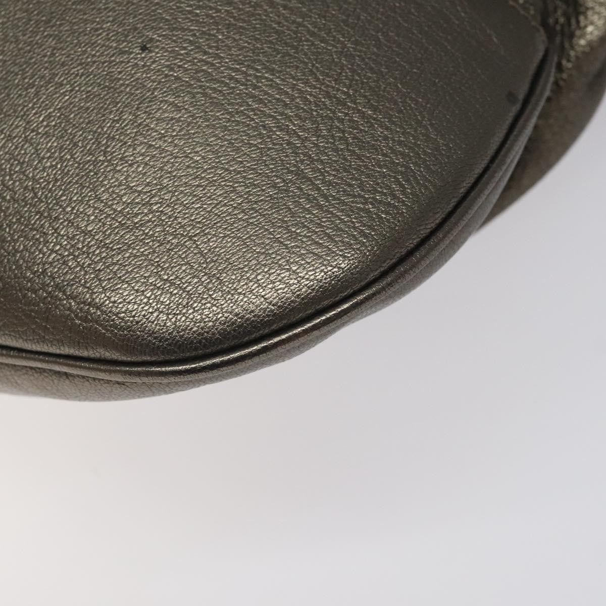 Salvatore Ferragamo Gancini Tote Leather, SILVER, LEATHER, Tote bag