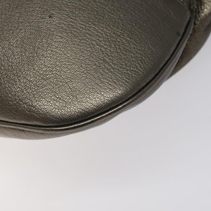 Salvatore Ferragamo Gancini Tote Leather, SILVER, LEATHER, Tote bag