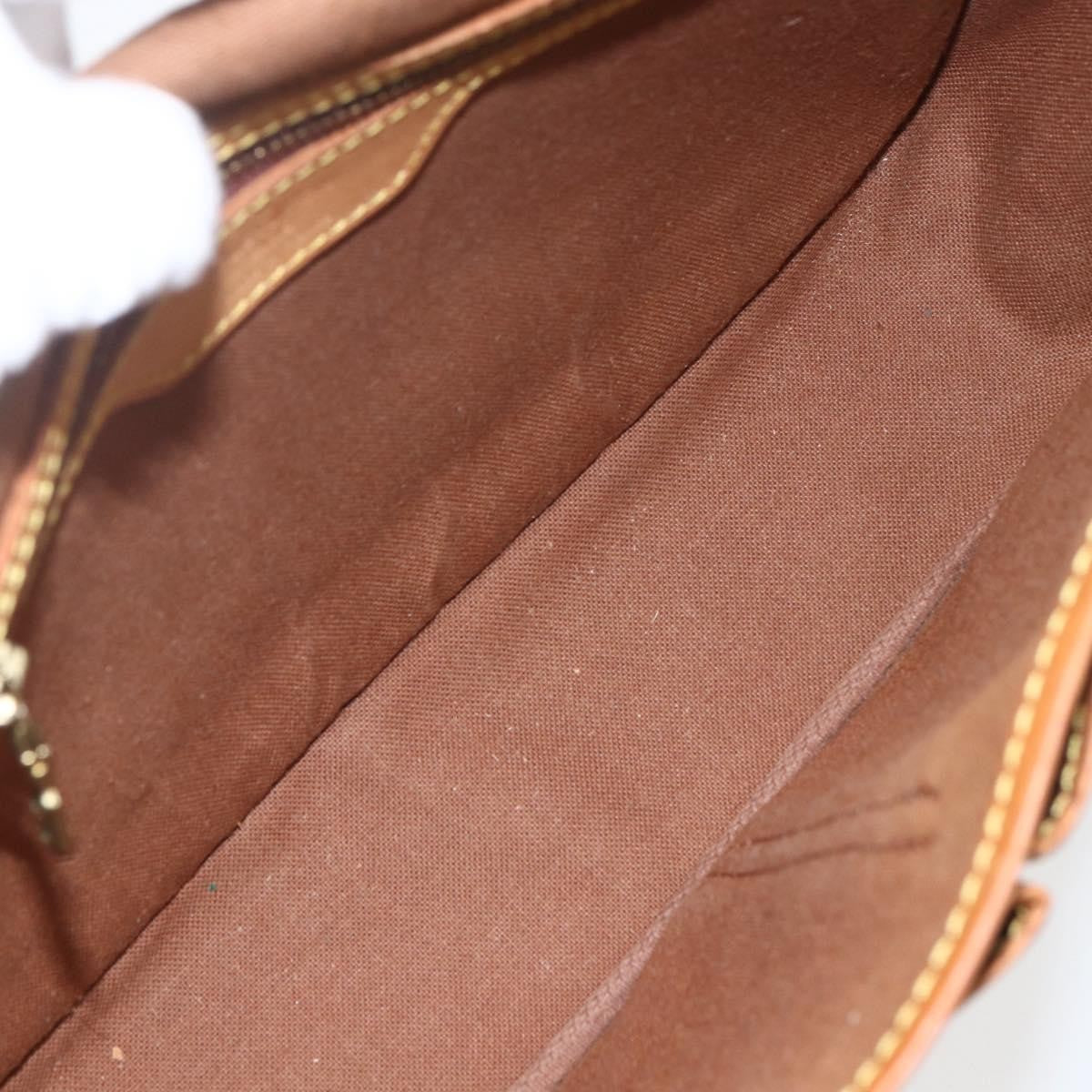 Louis Vuitton Sac Gibeciere Messenger Bag Monogram Canvas, BROWN, CANVAS, Shoulder bag